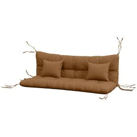 Outsunny Outdoor Cushion Set Encru for Bench Seating Renewal Comfort Upgrade for Garden and Patio Furniture