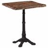 Bistro Table Multicolor Reclaimed wood, powder-coated cast iron