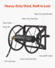 Wall Mounted Garden Hose Reel 200ft 5/8 in Manual Hose Winder Brass Fitting