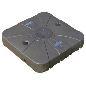 Cantilever Umbrella Base With Wheels 330 Lbs Sand 286 Lbs Water Heavy Duty Coffee (Color: Black)